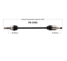 100% NUEVO EJE DE TRANSMISIÓN CV LADO DEL CONDUCTOR TRASERO PARA 09-15 MKS 10-13 MKT AWD TRASERO