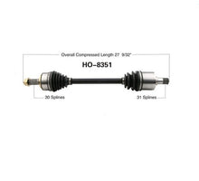 Conjunto de eje de transmisión CV, lado del conductor delantero para transmisión manual ACURA TL 10-13