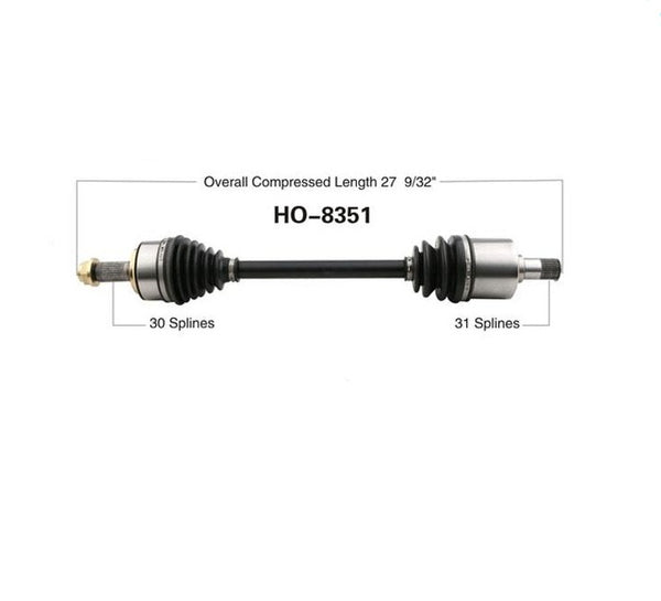 Conjunto de eje de transmisión CV, lado del conductor delantero para transmisión manual ACURA TL 10-13