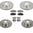 Front & Rear Brake Rotors & Ceramic Brake Pads Fits Acura TSX 2009-2010