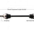 CV DRIVE AXLE SHAFT ASSEMBLY REAR DRIVER SIDE FOR 2003-2008 INFINITI FX35