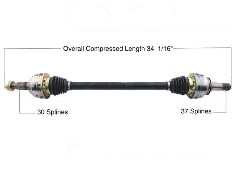 Conjunto de eje de transmisión CV, lado trasero izquierdo o derecho para VW TOUAREG 11-14
