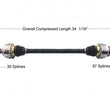 CV DRIVE AXLE SHAFT ASSEMBLY REAR LEFT OR RIGHT SIDE FOR 11-14 VW TOUAREG