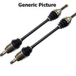 2 CV DRIVE AXLE SHAFT ASSEMBLY REAR LEFT & RIGHT SIDE PAIR FOR 11-14 VW TOUAREG