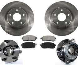 Hub Bearings With Rotors & Ceramic Pads Fits 07-12 Altima 3.5L Front 31464 CD815