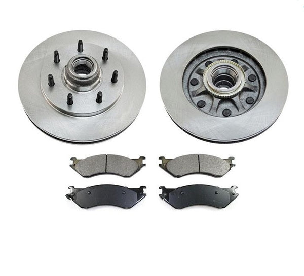 Disc Brake Rotor Front 54051 7 Stud Rear Wheel Drive With ABS Braking System