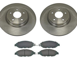 Fits For 2013-2015 Pathfinder Front Brake Rotors & Ceramic Pads