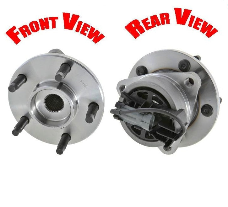 Wheel Bearing Hub Assembly Front (2) 513206 5 Stud ABS Fits For HHR Cobalt G5 SS