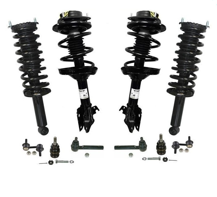 F & R (4) Complete Coil Spring Strut Assembly Fits for Subaru Outback 10Pc 05-09