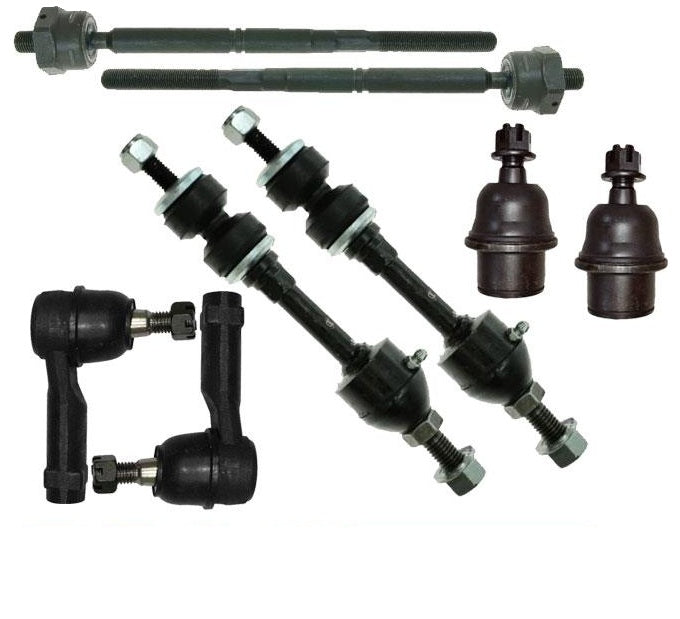 Se adapta a 07-08 F150 4x4 4 ruedas de tracción, varillas de amarre, barra estabilizadora, juego de 8 piezas