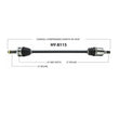 Passenger Side CV Axle Shaft-New SurTrack HY-8115 for Hyundai Sonata 09-10