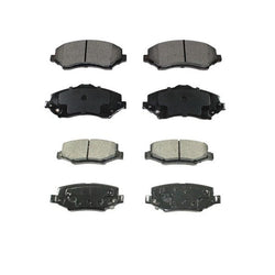 Se adapta a almohadillas de cerámica delanteras y traseras Wrangler 07-15 CD1273 CD1274, kit de 2 piezas