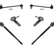 (4) Tie Rods (2) Sway ar Links for 2010-2015 Cadillac SRX 6Pc
