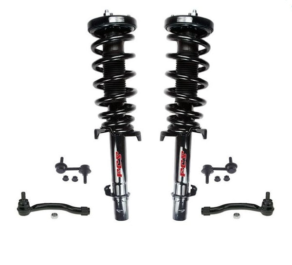 F varillas de amarre de montaje de puntal de resorte helicoidal para 08-12 Accord 4 puertas 2.4L automático 6 piezas