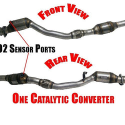 Se adapta a tubo de motor 04-09 S4 Automatic Trans 4.2LD/S con convertidores catalíticos duales. 