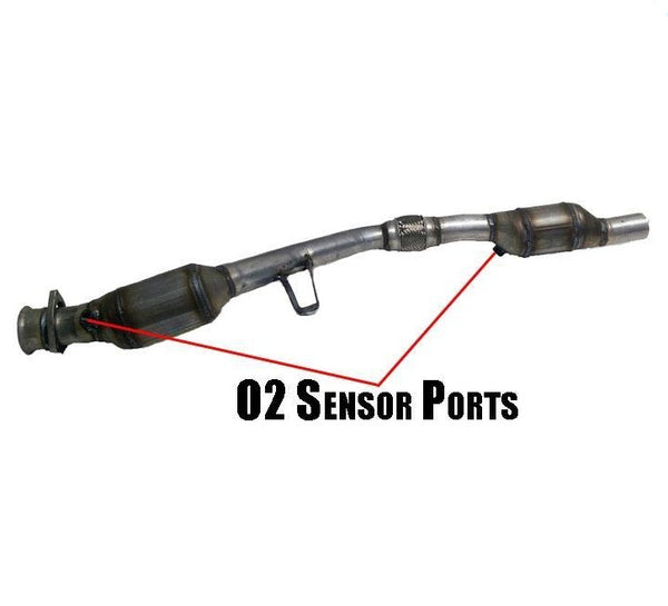 Fits 04-09 S4 Automatic Trans 4.2L P/S Eng Pipe With Dual Catalytic Converters