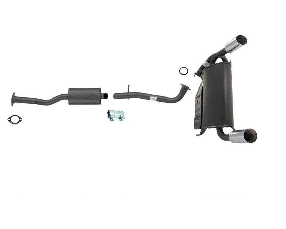 Fits For 2003-04 Infiniti FX35 Extension Pipe Muffler & Rear Muffler 97648 97664