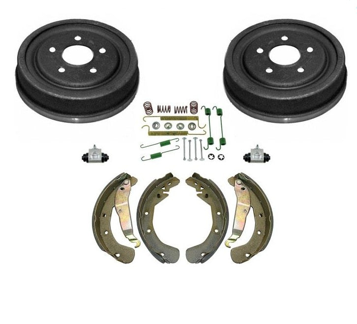 Se adapta a 00-03 L LS LS1 LW (2) tambores de freno trasero y zapatos, resortes de rueda