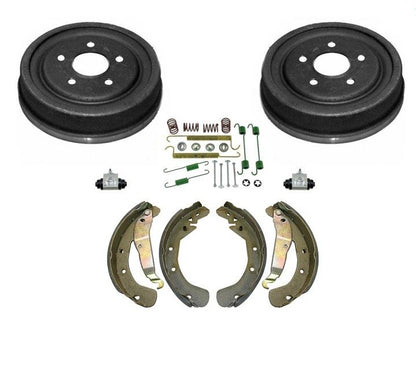 Se adapta a 00-03 L LS LS1 LW (2) tambores de freno trasero y zapatos, resortes de rueda