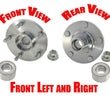 (2) Front Wheel Hub & Hub Bearing PTC 63042K fits 01-05 Toyota RAV4