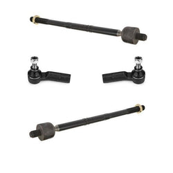 (4) Inn & Outer Steering Tie Rod Ends TI43125 80665 Fits A3 Bora CC Eos Jetta