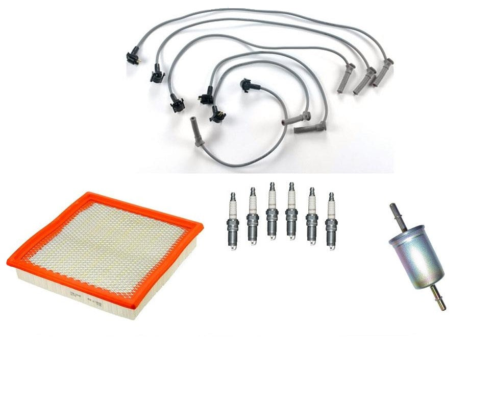 05-06 Mustang 4.0L Pro Spark Spark Plug Ignition Wires Plugs Air Filter