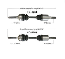 2) Eje CV, nuevo delantero e izquierdo o derecho HO-8264 para Trooper 96-99 SLX 95-02 
