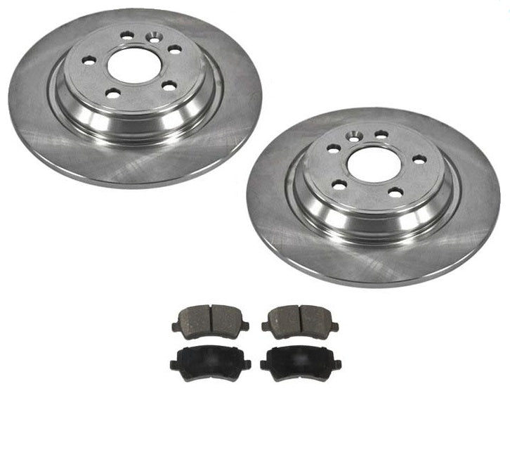 Disc Brake SOLID Rotor (2) Rear 34369 With Ceramic Pads CD1307 Call Customer
