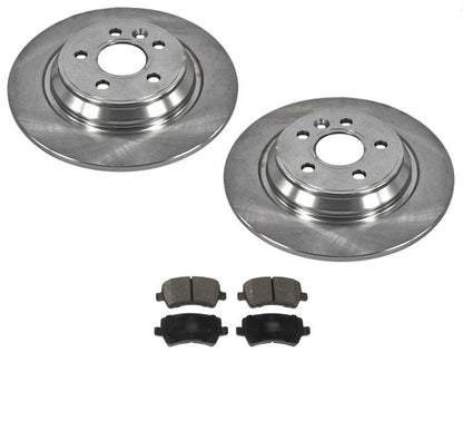 Disc Brake SOLID Rotor (2) Rear 34369 With Ceramic Pads CD1307 Call Customer