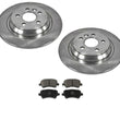 Disc Brake SOLID Rotor (2) Rear 34369 With Ceramic Pads CD1307 Call Customer