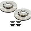 11-17 S60 09-17 XC70 316MM Frt (2) Brake Rotors & Ceramic Pads Call Customer