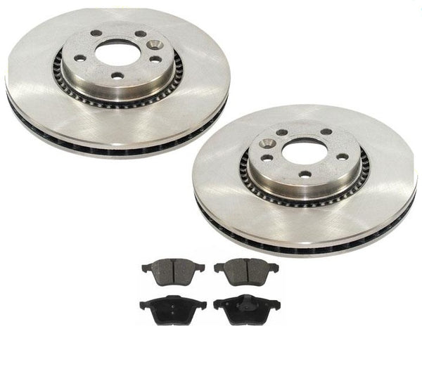 11-17 S60 09-17 XC70 316MM Frt (2) Brake Rotors & Ceramic Pads Call Customer