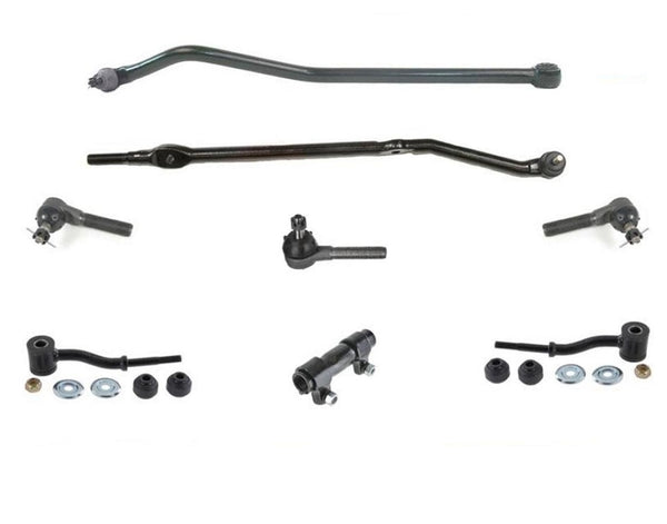 84-90 Cherokee & Wagoneer Drag Link Tie Rod Track Bar 8Pc Kit REF# DS1147 DS1046