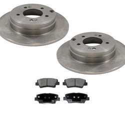 Fits for 10-14 Azera (2) REAR Brake Rotors & Ceramic Pads 31424 CD1313