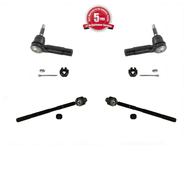 Fits Dodge Ram Pick Up 2500 Rear Wheel Drive 03-13 Inner & Outer Tie Rods