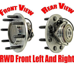 03-05 Dodge Ram 2500 3500 RWD 2 Wheel Drive Front (2) New Tested Hub Assembly