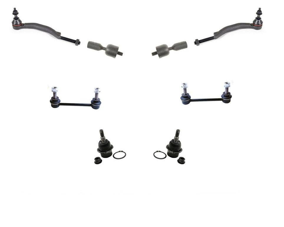 Front Tie Rods Sway Bar Links w/ Lower Ball Joint for 04-09 Cad SRX 8pc