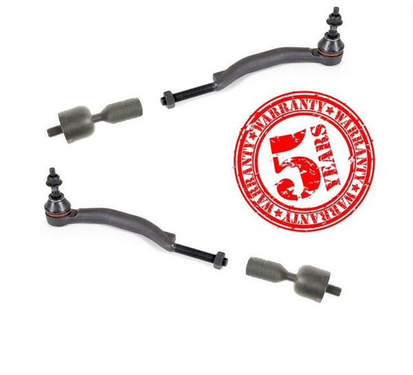 Front (4) Pc Tie Rods Inner & Outer for 04-09 Cad SRX 4pc