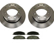 Rotores de freno trasero y pastillas de freno de cerámica para Dodge Ram Pick Up 2500 3500 09-2017