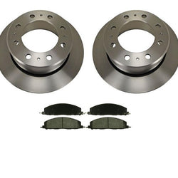Rotores de freno trasero y pastillas de freno de cerámica para Dodge Ram Pick Up 2500 3500 09-2017