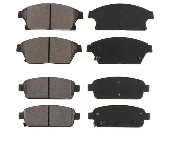 Front and Rear Ceramic Brake Pad Pads Set For Chevy Volt Cruze Verano