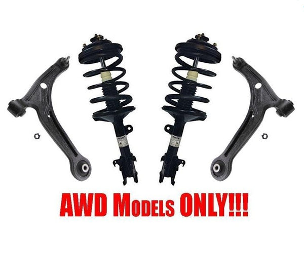 Puntales delanteros completos con resorte helicoidal y brazos de control para Acura MDX 2001-2002