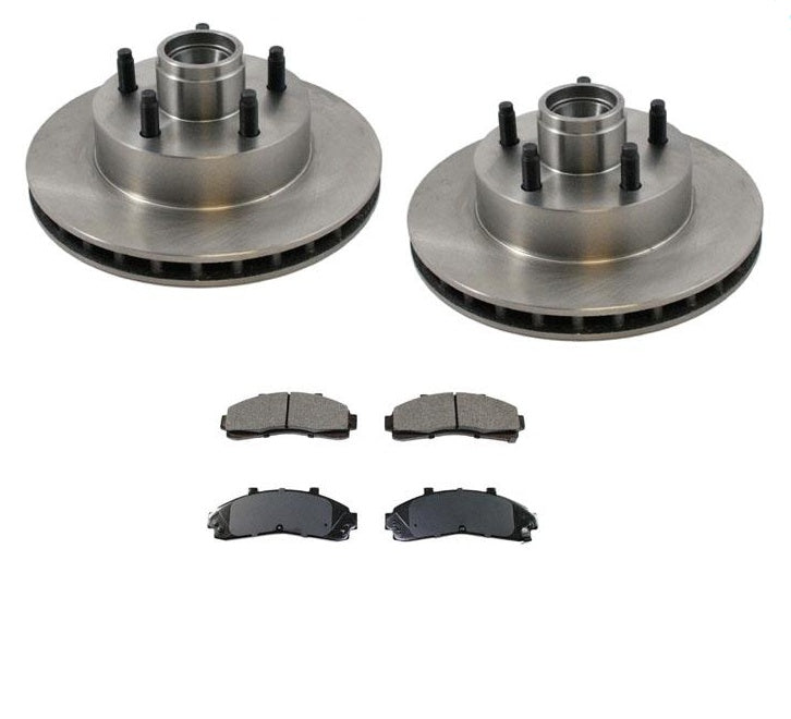 Disc Brake Rotor Disc Brake Pads 95-97 Ranger Rear Wheel Drive  4 W ABS Brakes
