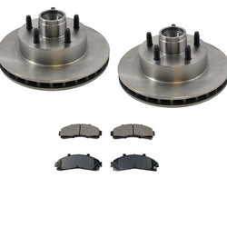 Rotor de freno de disco (2) 54019 W CD652 Pastillas de freno 95-97 Ranger 2 W/D 4 W Frenos ABS 