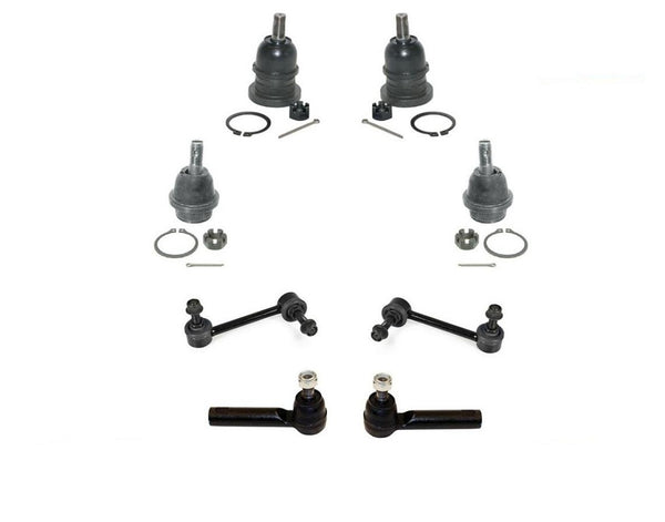 (4) Ball Joints Outer Tie Rods & Links For Toyota Tacoma 4x4 & Pre Runner 05-13