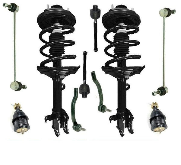 Coil Spring Strut Mount Ball Joints Tie Rods Sway Bar Links for Acura MDX 2006