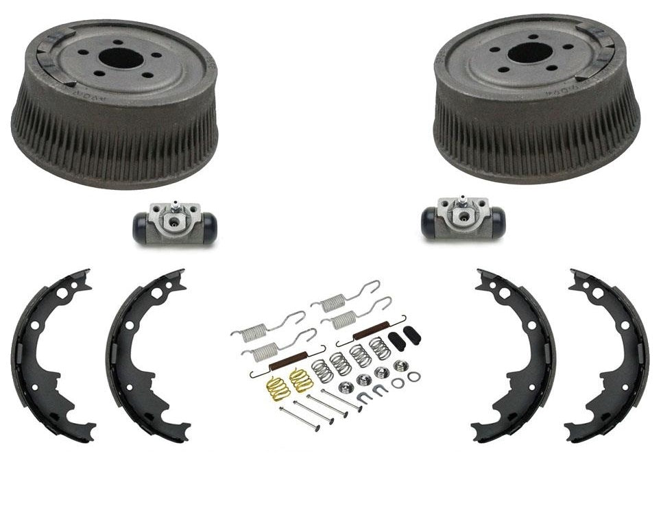 86-95 Caravan Base Model 14 Inch Rims 100MM Bolt (2) 8954 Rear Drums Shoes 6Pc