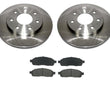 Fits for 7 Lug 4x4 F150 Heavy Duty Payload 2 54110 Frt Brake Disc Rotors & Pads