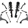 Front Struts Control Arms Tie Rods & Links For Hyundai Santa Fe 2007 2008 2009 Automatic Transmissio