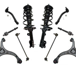 Front Struts Control Arms Tie Rods & Links For Hyundai Santa Fe 2007 2008 2009 Automatic Transmissio